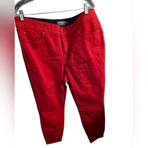 Torrid Bomb Shell Skinny  Pink Denim Size 20s